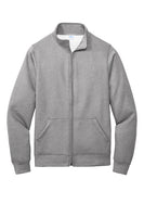 Long sleeve full-zip sweatshirt (without hoodie)