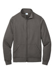Long sleeve full-zip sweatshirt (without hoodie)
