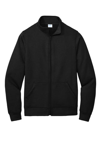 Long sleeve full-zip sweatshirt (without hoodie)