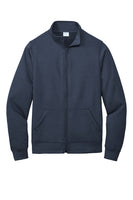 Long sleeve full-zip sweatshirt (without hoodie)