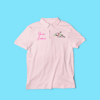 Embroidered "Women" Cotton Polo Shirt Sleeved Shirt